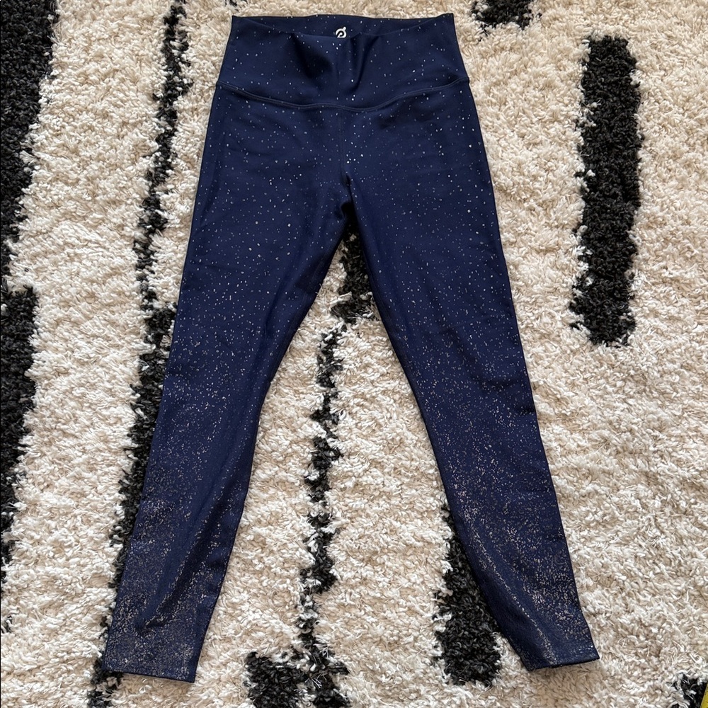 Navy Sparkle Leggings peloton